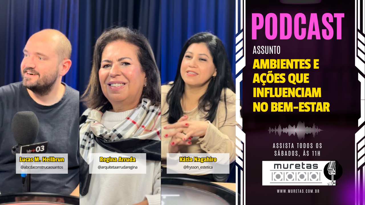 PODCAST MURETAS: Ambientes e ações cotidianas que influenciam num estado de bem-estar