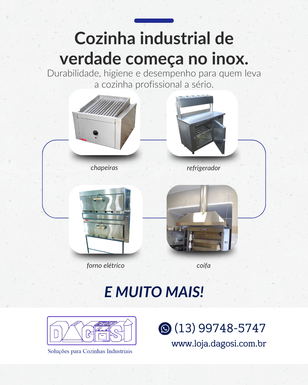 DAGOSI Cozinhas Industriais se destaca há mais de 50 anos com soluções completas em inox para o setor gastronômico