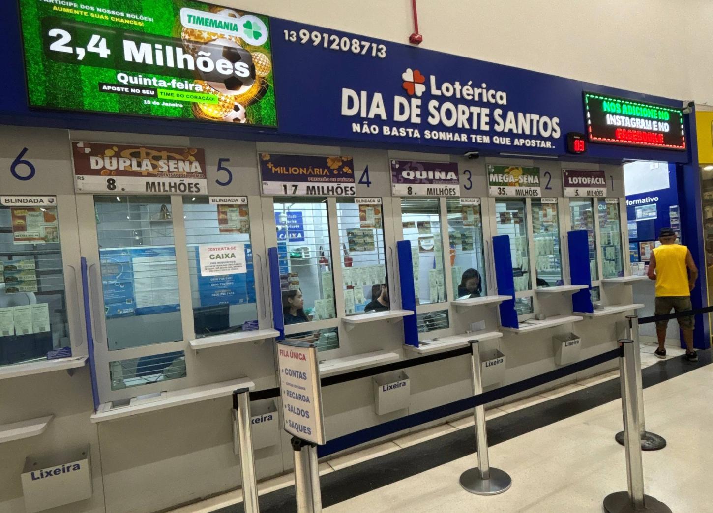 Aposta em Santos ganha R$ 724,5 mil na Lotofácil