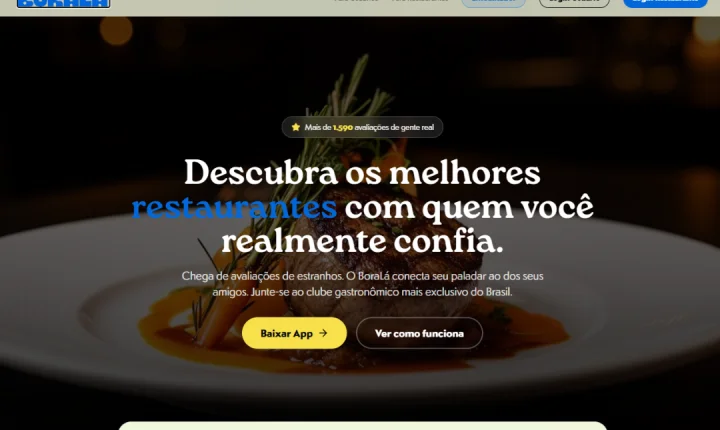 Aplicativo Bora Lá aposta em avaliações reais e indicações de amigos para ajudar consumidores a escolher restaurantes