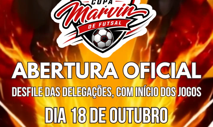 Copa Marvin de Futsal começa neste domingo, 18 de outubro, em Santos!